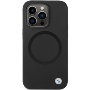 Dėklas BMW BMHMP14XSILBK2 Apple iPhone 14 Pro Max 6.7" juodos spalvos Signature Liquid Silicone MagSafe - Image 3