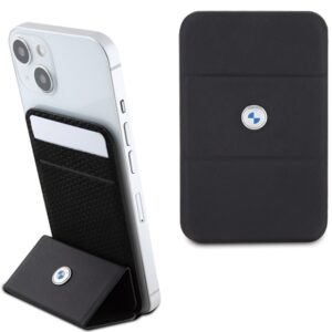 Wallet BMW Card Slot Stand BMWCSMRSK juodos spalvos MagSafe Signature Collection