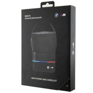 BMW BMOWBPUCARTCBK Wallet Bag juodos spalvos Carbon Tricolor Line - Image 6