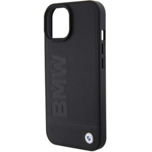 Dėklas BMW BMHCP15MSLLBK Apple iPhone 15 Plus   14 Plus 6.7" juodos spalvos Leather Hot Stamp - Image 6