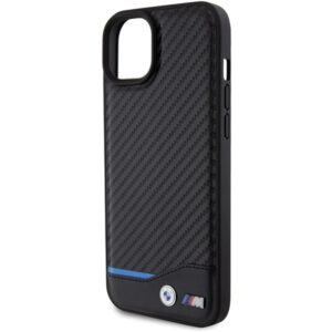 BMW BMHCP15M22NBCK Apple iPhone 15 Plus / 14 Plus 6.7" juodos spalvos Leather Carbon - Image 6