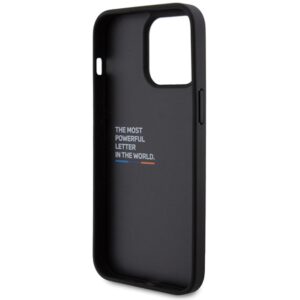 BMW BMHCP15X22NBCK Apple iPhone 15 Pro Max 6.7" juodos spalvos Leather Carbon - Image 7