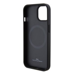 BMW BMHMP15SSLLBK Apple iPhone 15 14 13 6.1" juodos spalvos Magsafe kietas dėklas Signature Logo Imprint - Image 7