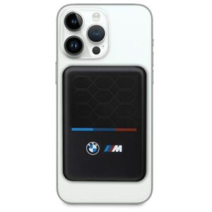 BMW Powerbank inductive BMPBMS5K22PGVK 15W 5000mAh + kabelis juodos spalvos M Collection MagSafe - Image 2