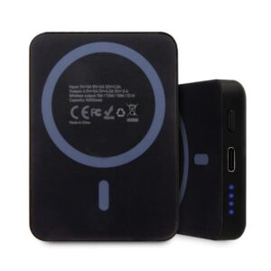 BMW Powerbank inductive BMPBMS5K22PGVK 15W 5000mAh + kabelis juodos spalvos M Collection MagSafe - Image 3