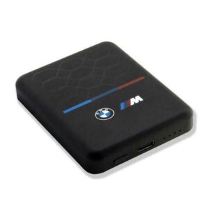 BMW Powerbank inductive BMPBMS5K22PGVK 15W 5000mAh + kabelis juodos spalvos M Collection MagSafe - Image 4