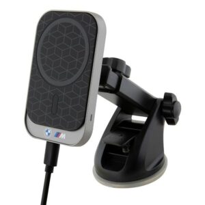 BMW inductive holder BMMWCCMPGPK 15W for dashboard/windshield/air vent juodos spalvos MagSafe M Edition - Image 1