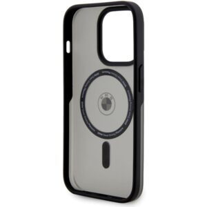 BMW BMHMP15LDSLK Apple iPhone 15 Pro 6.1" juodos spalvos kietas dėklas IML Signature MagSafe - Image 7