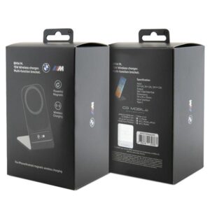 BMW belaidis įkroviklis BMDCSMADGPK 15W juodos spalvos M Edition MagSafe - Image 3