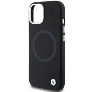 Dėklas BMW BMHMP15SSILBK2 Apple iPhone 15 14 13 6.1" juodos spalvos Signature Liquid Silicone MagSafe - Image 6
