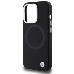 Dėklas BMW BMHMP15LSILBK2 Apple iPhone 15 Pro 6.1" juodos spalvos Signature Liquid Silicone MagSafe - Image 6