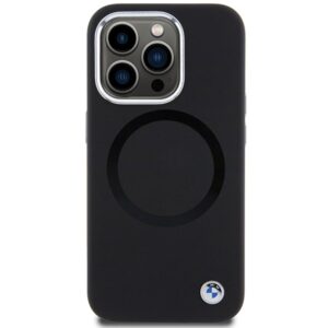 Dėklas BMW BMHMP15XSILBK2 Apple iPhone 15 Pro Max 6.7" juodos spalvos Signature Liquid Silicone MagSafe - Image 3