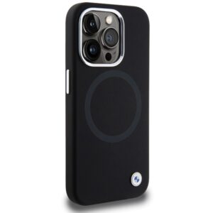 Dėklas BMW BMHMP15XSILBK2 Apple iPhone 15 Pro Max 6.7" juodos spalvos Signature Liquid Silicone MagSafe - Image 4