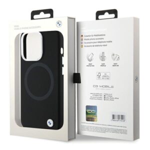 Dėklas BMW BMHMP15XSILBK2 Apple iPhone 15 Pro Max 6.7" juodos spalvos Signature Liquid Silicone MagSafe - Image 8