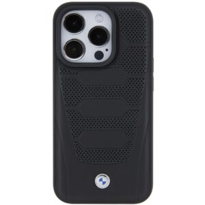 Dėklas BMW BMHCP15X22RPSK Apple iPhone 15 Pro Max 6.7" juodos spalvos Leather Seats Pattern - Image 3
