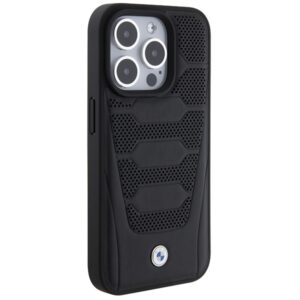 Dėklas BMW BMHCP15X22RPSK Apple iPhone 15 Pro Max 6.7" juodos spalvos Leather Seats Pattern - Image 4