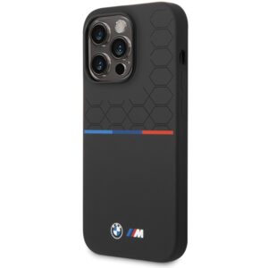 Dėklas BMW BMHCP15L22SMPK Apple iPhone 15 Pro 6.1" juodos spalvos Silicone Pattern - Image 2