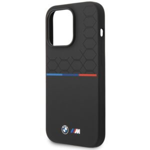 Dėklas BMW BMHCP15L22SMPK Apple iPhone 15 Pro 6.1" juodos spalvos Silicone Pattern - Image 6