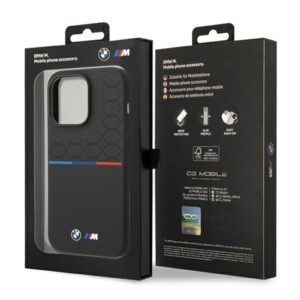 Dėklas BMW BMHCP15L22SMPK Apple iPhone 15 Pro 6.1" juodos spalvos Silicone Pattern - Image 8
