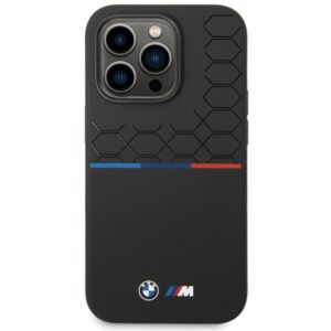 Dėklas BMW BMHCP15X22SMPK Apple iPhone 15 Pro Max 6.7" juodos spalvos Silicone Pattern - Image 3