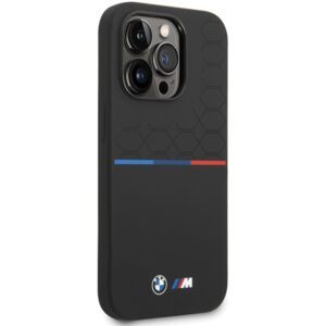 Dėklas BMW BMHCP15X22SMPK Apple iPhone 15 Pro Max 6.7" juodos spalvos Silicone Pattern - Image 4