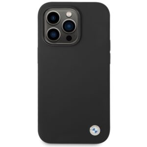 Dėklas BMW BMHCP15LSILBK Apple iPhone 15 Pro 6.1" juodos spalvos Silicone Metal Logo - Image 3