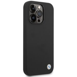 Dėklas BMW BMHCP15XSILBK Apple iPhone 15 Pro Max 6.7" juodos spalvos Silicone Metal Logo - Image 4