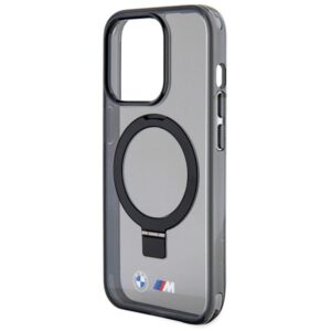 Dėklas BMW BMHMP15LURSK Apple iPhone 15 Pro 6.1" juodos spalvos kietas dėklas Ring Stand M Collection MagSafe - Image 6