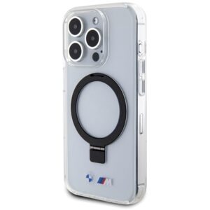 Dėklas BMW BMHMP15LURST Apple iPhone 15 Pro 6.1" clear kietas dėklas Ring Stand M Collection MagSafe - Image 2