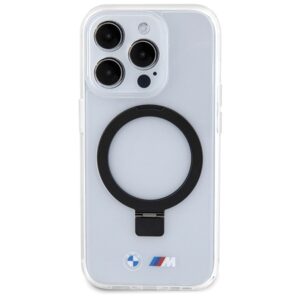 Dėklas BMW BMHMP15LURST Apple iPhone 15 Pro 6.1" clear kietas dėklas Ring Stand M Collection MagSafe - Image 3