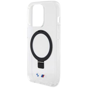 Dėklas BMW BMHMP15LURST Apple iPhone 15 Pro 6.1" clear kietas dėklas Ring Stand M Collection MagSafe - Image 6