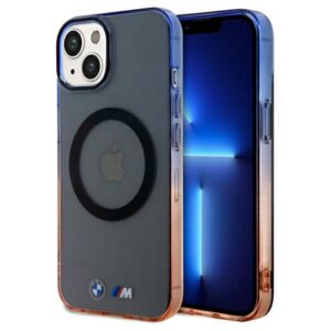 Dėklas BMW BMHMP15MHTGE Apple iPhone 15 Plus   14 Plus 6.7" grey kietas dėklas Gradient Bumper MagSafe