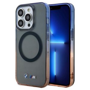 Dėklas BMW BMHMP15XHTGE Apple iPhone 15 Pro Max 6.7" grey kietas dėklas Gradient Bumper MagSafe