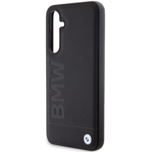 Dėklas BMW BMHCS23FESLLBK S23 FE S711 juodos spalvos Leather Hot Stamp - Image 5