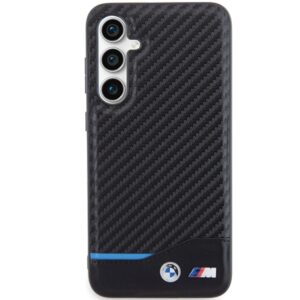 Dėklas BMW BMHCS23FE22NBCK S23 FE S711 juodos spalvos Leather Carbon - Image 3