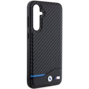 Dėklas BMW BMHCS23FE22NBCK S23 FE S711 juodos spalvos Leather Carbon - Image 4