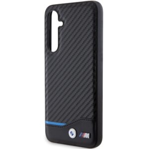 Dėklas BMW BMHCS23FE22NBCK S23 FE S711 juodos spalvos Leather Carbon - Image 5
