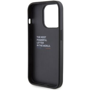 Dėklas BMW BMHCP15L22GSLK Apple iPhone 15 Pro 6.1" juodos spalvos kietas dėklas Grip Hot Stamp - Image 7