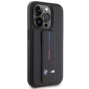 Dėklas BMW BMHCP15X22GSLK Apple iPhone 15 Pro Max 6.7" juodos spalvos kietas dėklas Grip Hot Stamp - Image 4