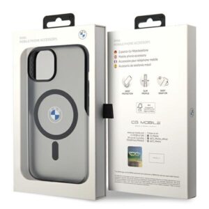Dėklas BMW BMHMP15MDSLK Apple iPhone 15 Plus 14 Plus 6.7" juodos spalvos kietas dėklas IML Signature MagSafe - Image 8