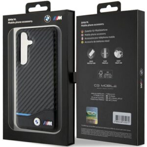 Dėklas BMW BMHCS24S22NBCK S24 S921 juodos spalvos Leather Carbon - Image 8