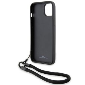 Dėklas BMW BMHCP15M23RMRLK Apple iPhone 15 Plus 14 Plus 6.7" juodos spalvos kietas dėklas Signature Leather Wordmark Cor - Image 6