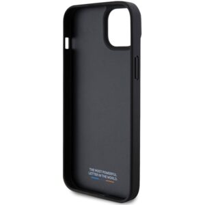 Dėklas BMW BMHCP15M23 PUPVK Apple iPhone 15 Plus 14 Plus 6.7" juodos spalvos kietas dėklas Perforated Tricolor Line - Image 7