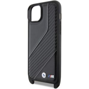Dėklas BMW BMHCP15M23 PSCCK Apple iPhone 15 Plus 14 Plus 6.7" juodos spalvos kietas dėklas M Edition Carbon Stripe & Stra - Image 5