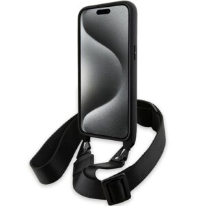 Dėklas BMW BMHCP15X23 PSVTK Apple iPhone 15 Pro Max 6.7" juodos spalvos kietas dėklas M Edition Carbon Tricolor Line - Image 4