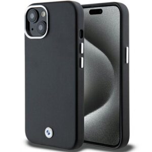 BMW BMHMP14S23PUFWK Apple iPhone 14 / 15 / 13 6.1" juodos spalvos Signature Wrapped Metal MagSafe