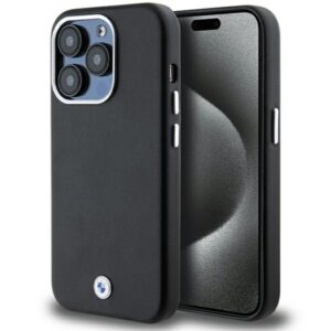 BMW BMHMP14X23PUFWK Apple iPhone 14 Pro Max 6.7" juodos spalvos Signature Wrapped Metal MagSafe