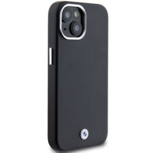 BMW BMHMP15S23PUFWK Apple iPhone 15 / 14 / 13 6.1" juodos spalvos Signature Wrapped Metal MagSafe - Image 4