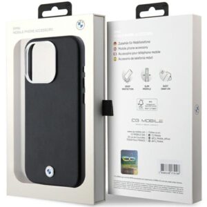 BMW BMHMP15L23PUFWK Apple iPhone 15 Pro 6.1" juodos spalvos Signature Wrapped Metal MagSafe - Image 8