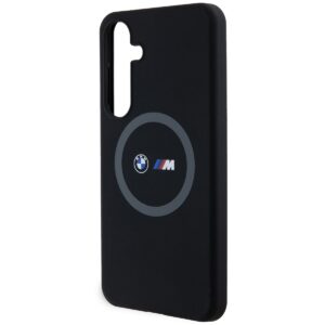 BMW BMHMS24M23SROK S24+ S926 juodos spalvos kietas dėklas M Silicone Printed Ring MagSafe - Image 6